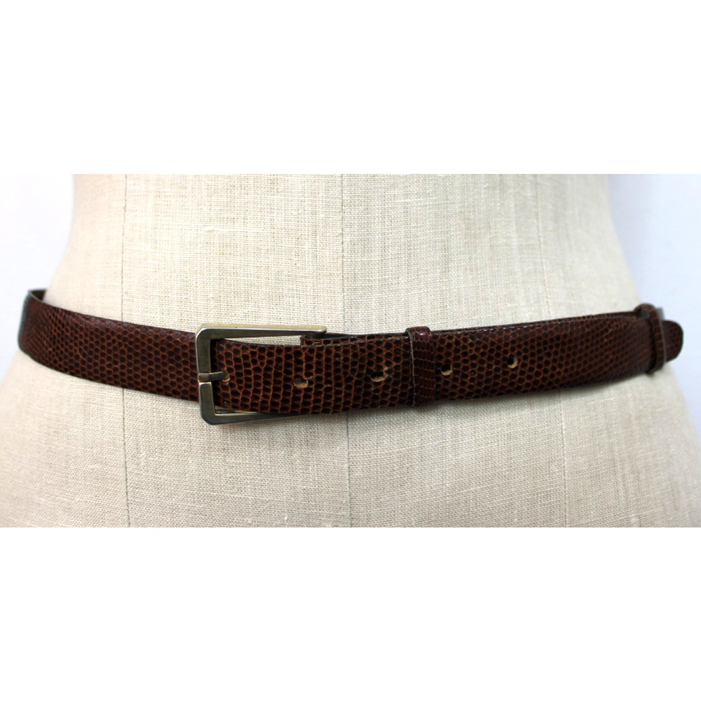 Vintage RAMI Spain Brown Lizard Belt Men's Size 34 x 1” Classic